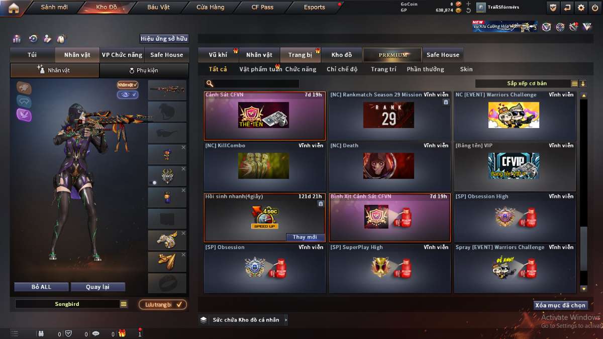 shop acc cf uy tin gia re